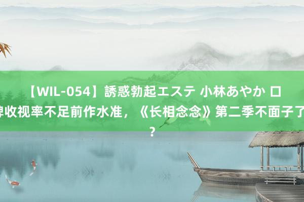 【WIL-054】誘惑勃起エステ 小林あやか 口碑收视率不足前作水准，《长相念念》第二季不面子了？