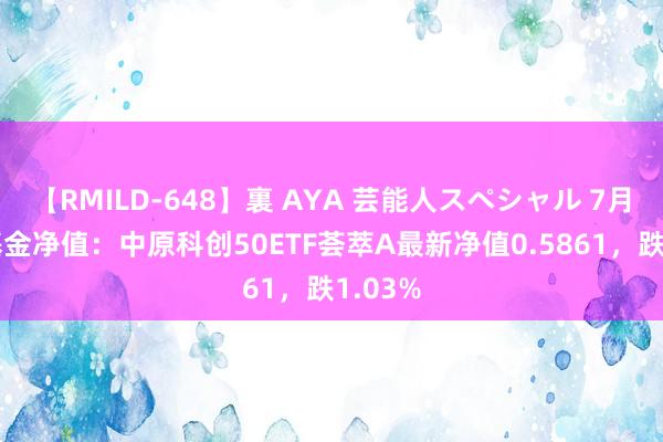 【RMILD-648】裏 AYA 芸能人スペシャル 7月24日基金净值：中原科创50ETF荟萃A最新净值0.5861，跌1.03%