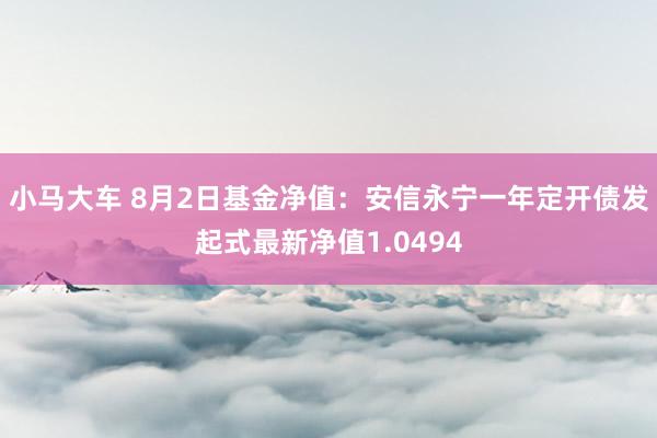 小马大车 8月2日基金净值：安信永宁一年定开债发起式最新净值1.0494