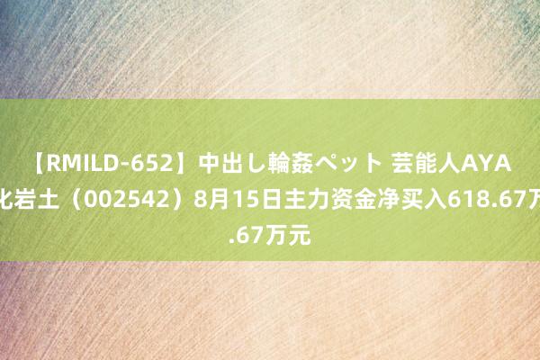 【RMILD-652】中出し輪姦ペット 芸能人AYA 中化岩土（002542）8月15日主力资金净买入618.67万元